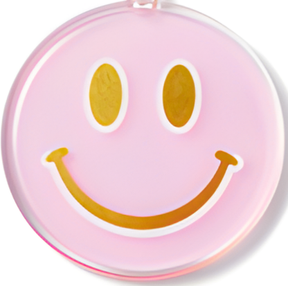 Mystery Kindness Charm Keychain for Kids — Cute Pastel Smiley Backpack Clip